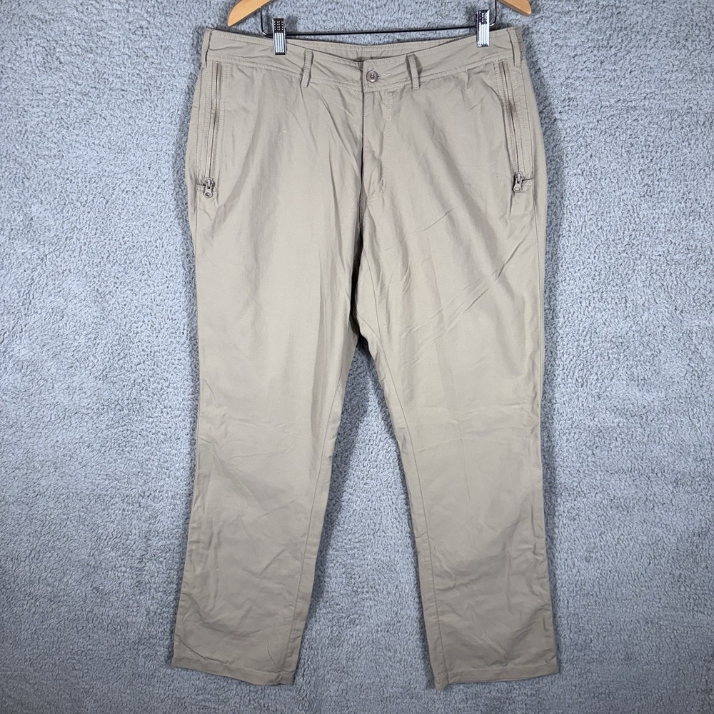 Clothing Arts Pants Mens 36x32 Beige P Cubed Pick‎ Pocket Proof Nylon Travel